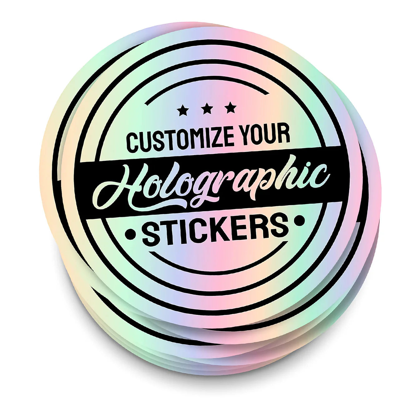 Custom Reflective Vinyl Square Sticker
