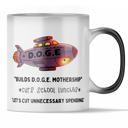 'D.O.G.E. Budget Cuts' - Funny Color Changing Mug