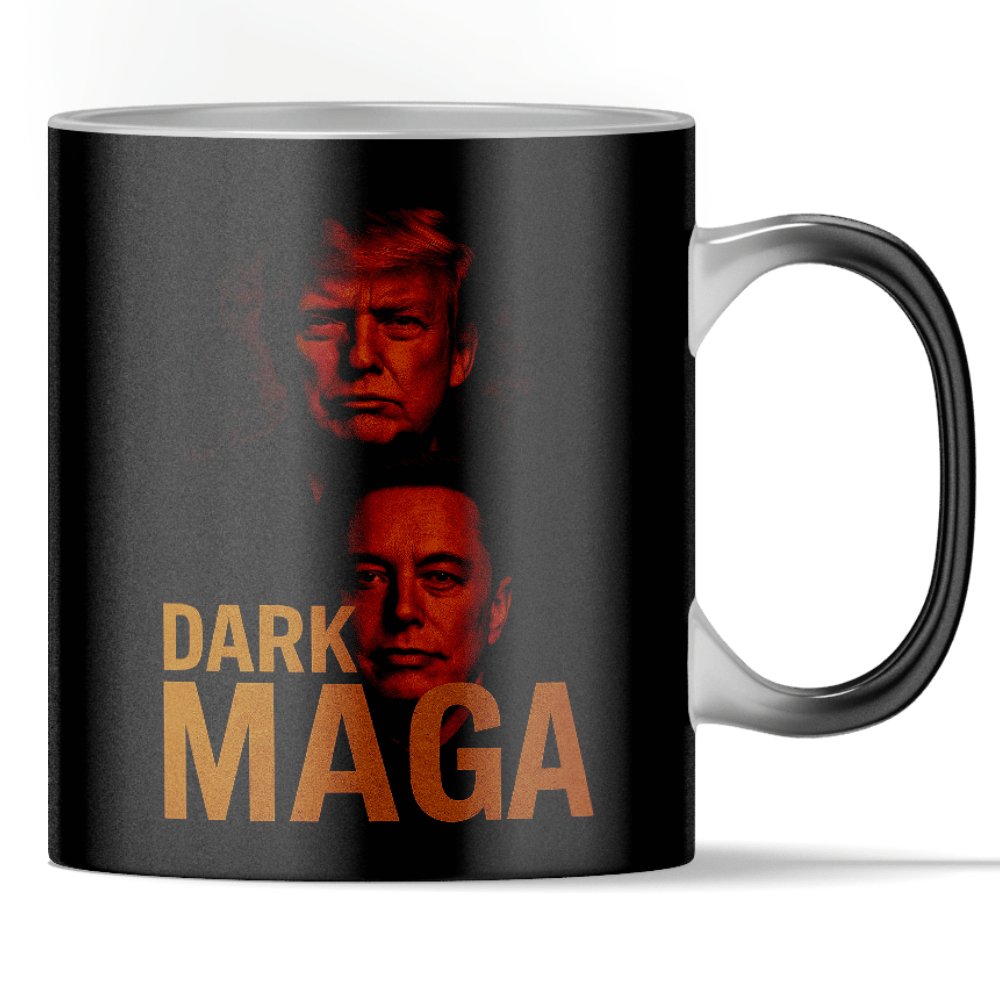Load video: &#39;Dark MAGA&#39; - Trump Elon Color Changing Mug