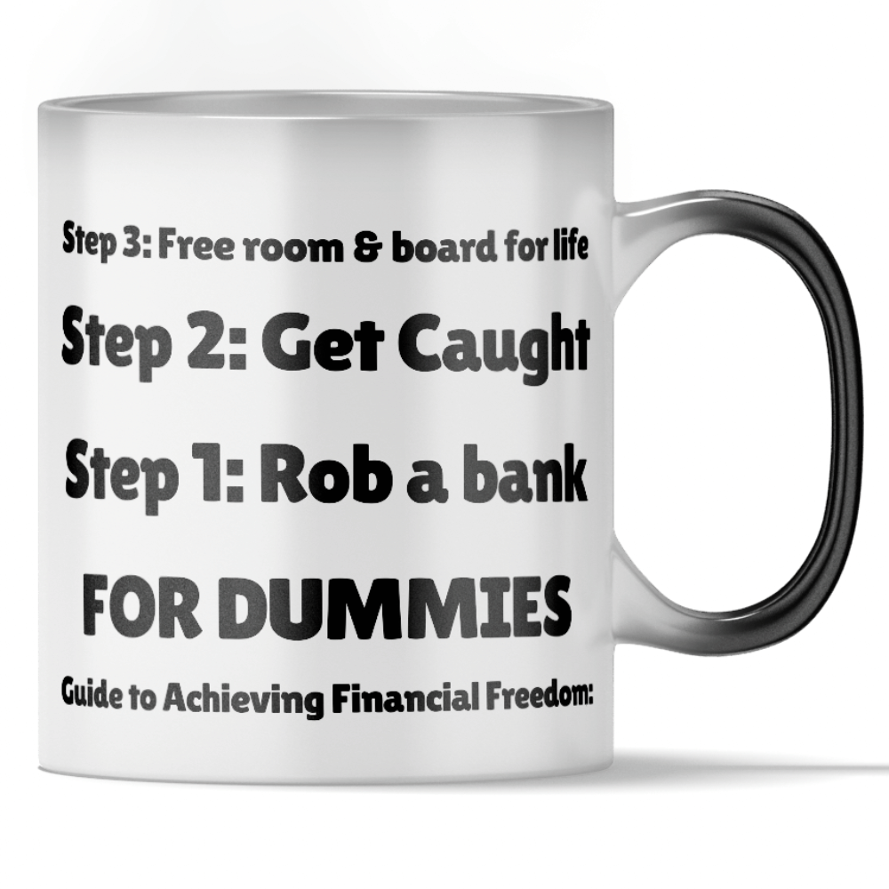 Load video: &#39;Steps To Financial Freedom&#39; - Funny Color Changing Mug