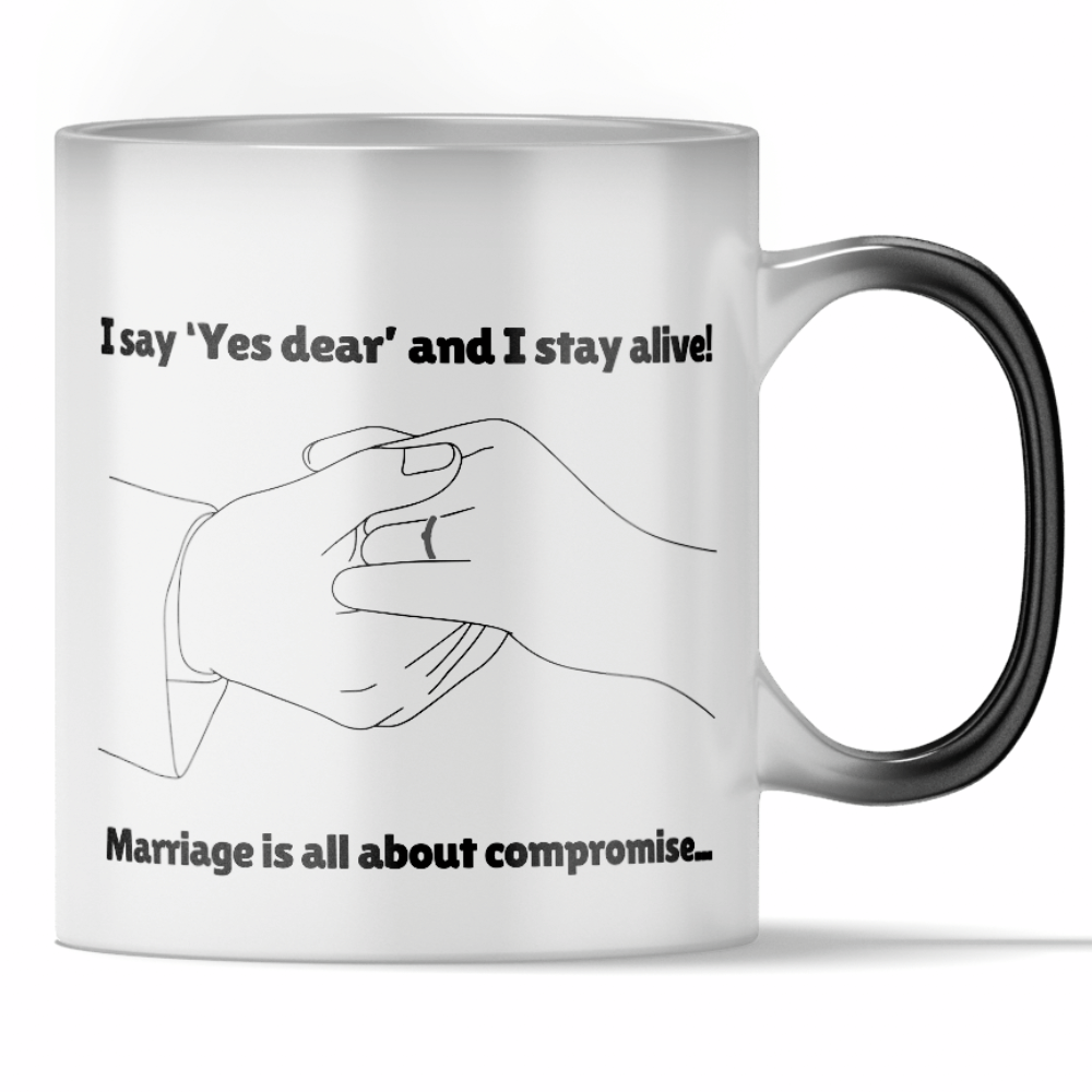 Load video: &#39;Marriage Is a Compromise&#39; - Funny Color Changing Mug