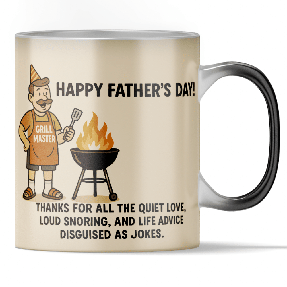 Load video: &#39;Happy Fathers Day&#39; - Sweet but Funny Color Changing Mug