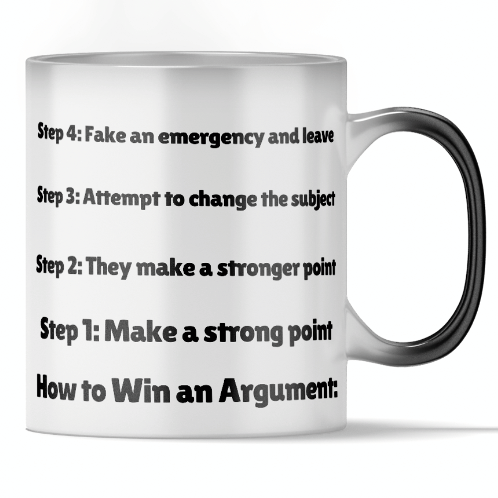 Load video: &#39;How To Win An Argument&#39; - Funny Relationship Color Changing Mug