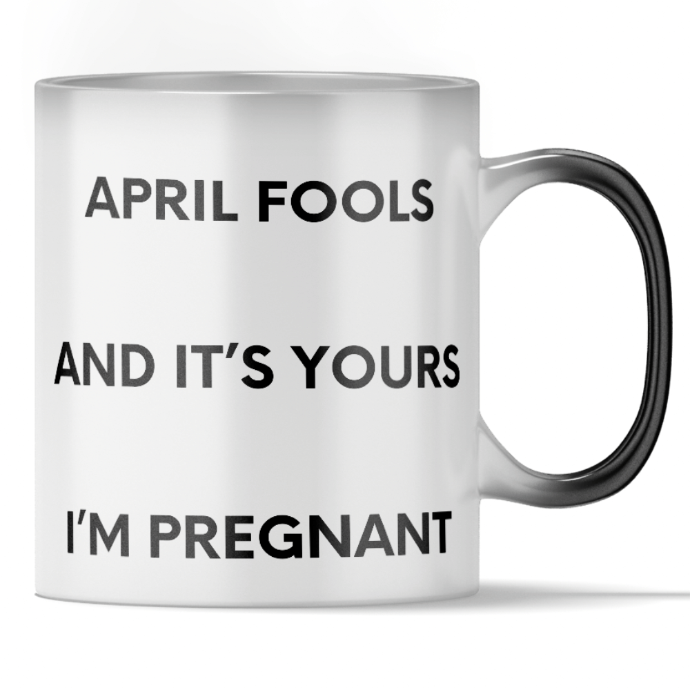 Load video: &#39;I&#39;m Pregnant&#39; - April Fools Joke Color Changing Mug