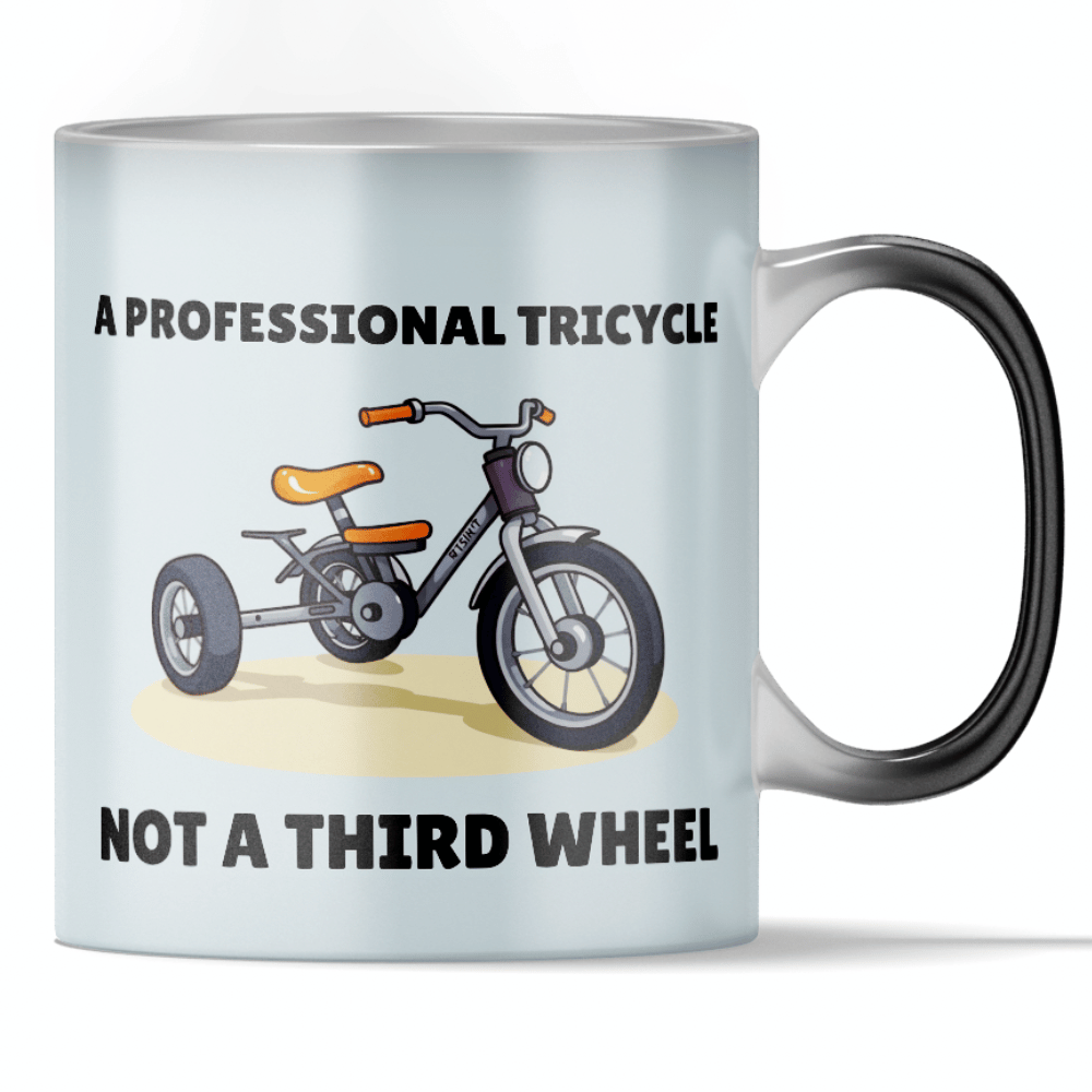 Load video: &#39;Not a Third Wheel&#39; - Funny Single Life Color Changing Mug