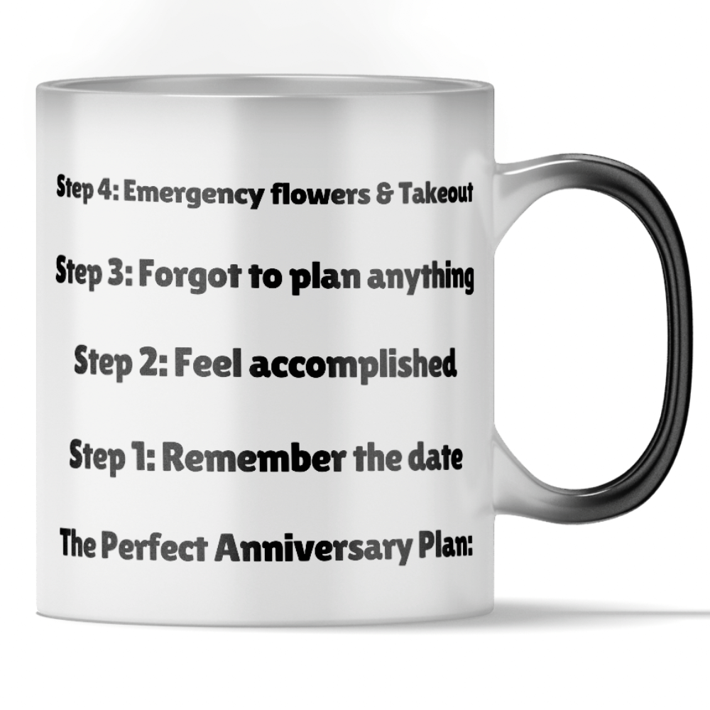Load video: &#39;Perfect Anniversary Plan&#39; - Funny Color Changing Mug